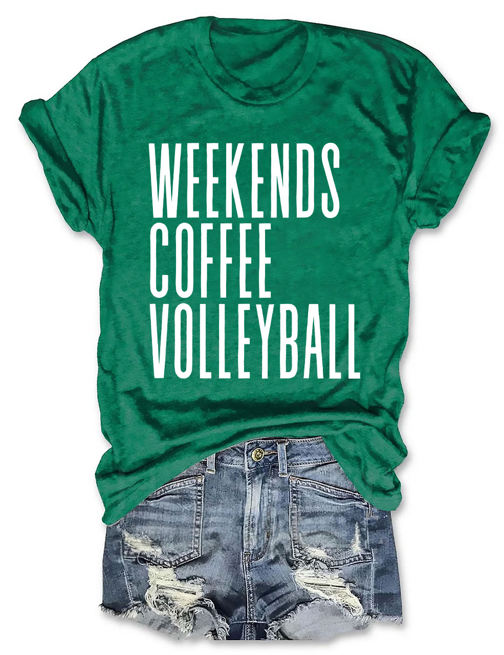 Weekends Coffee Volleyball T-shirt