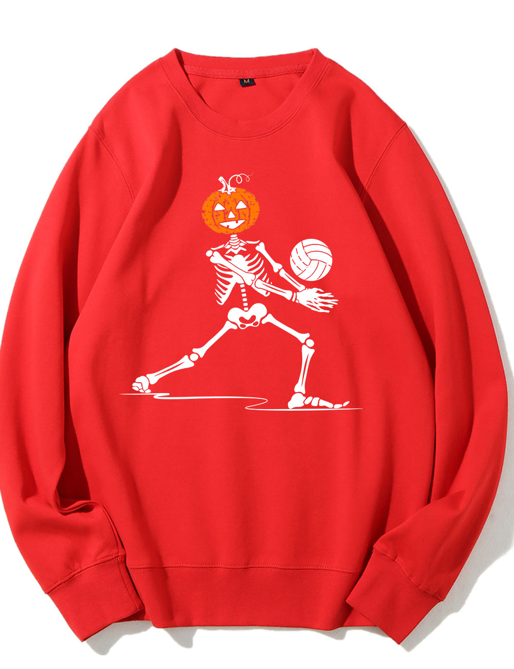 Skeleton Volleyball Pumpkin Sweatshirt