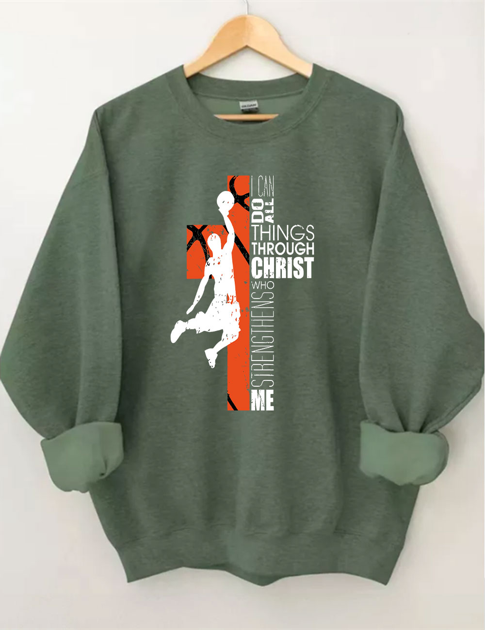Christian Basketball Boys Girls Sweatshirt