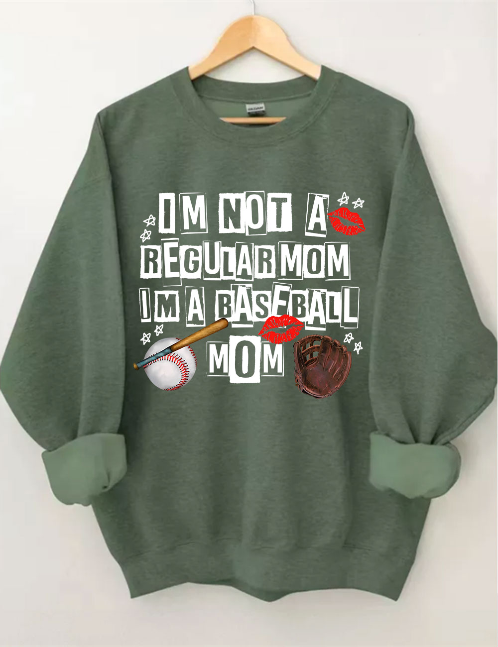 I??m Not Regular Mom I??m A Baseball Mom Sweatshirt