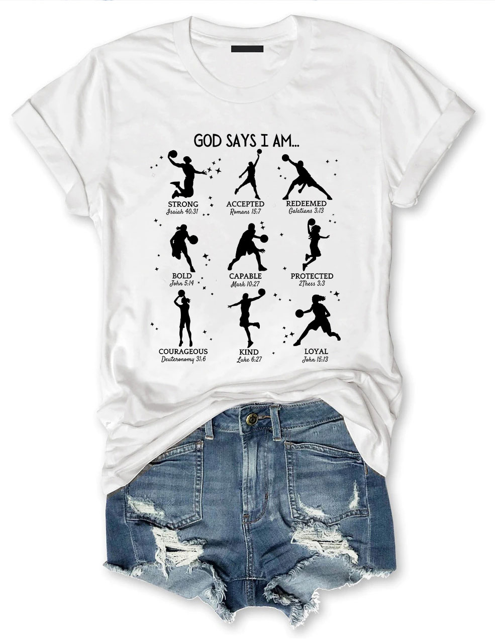 God Says I am Basketball T-shirt