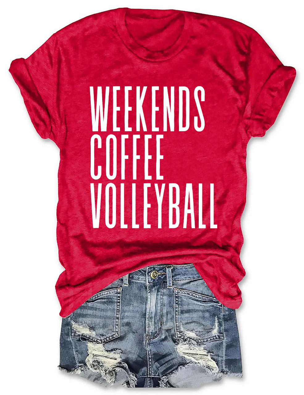 Weekends Coffee Volleyball T-shirt