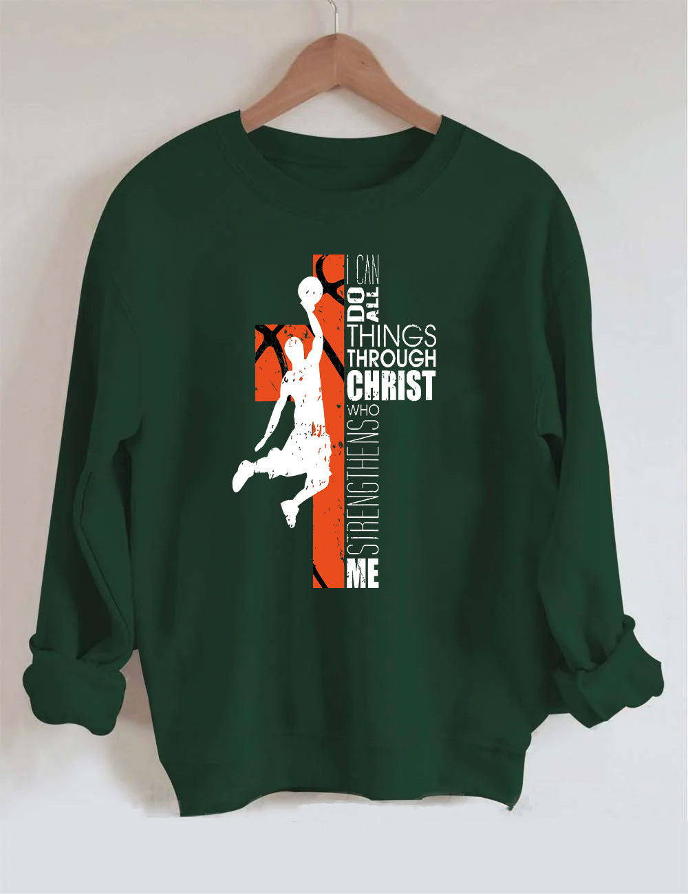 Christian Basketball Boys Girls Sweatshirt