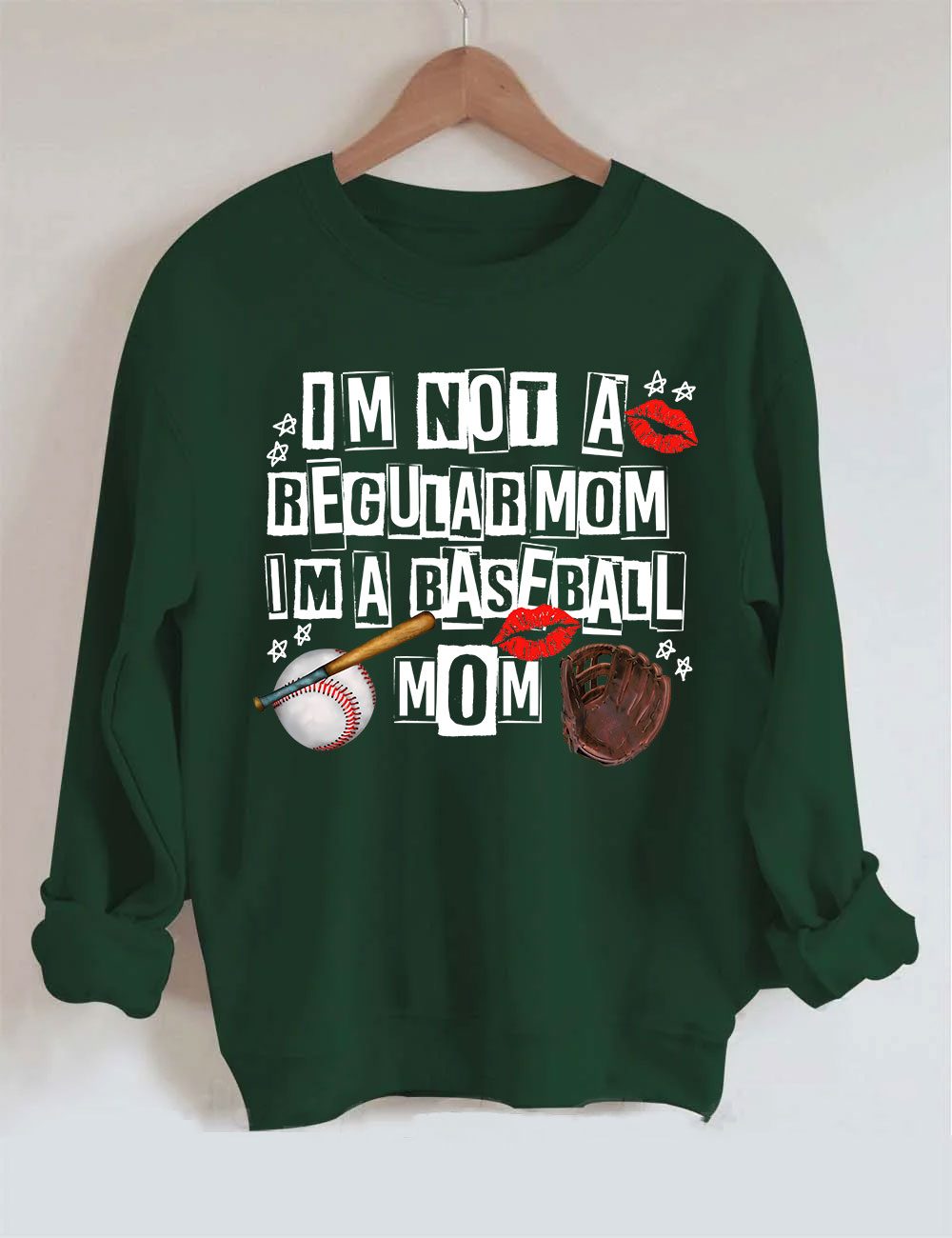 I??m Not Regular Mom I??m A Baseball Mom Sweatshirt