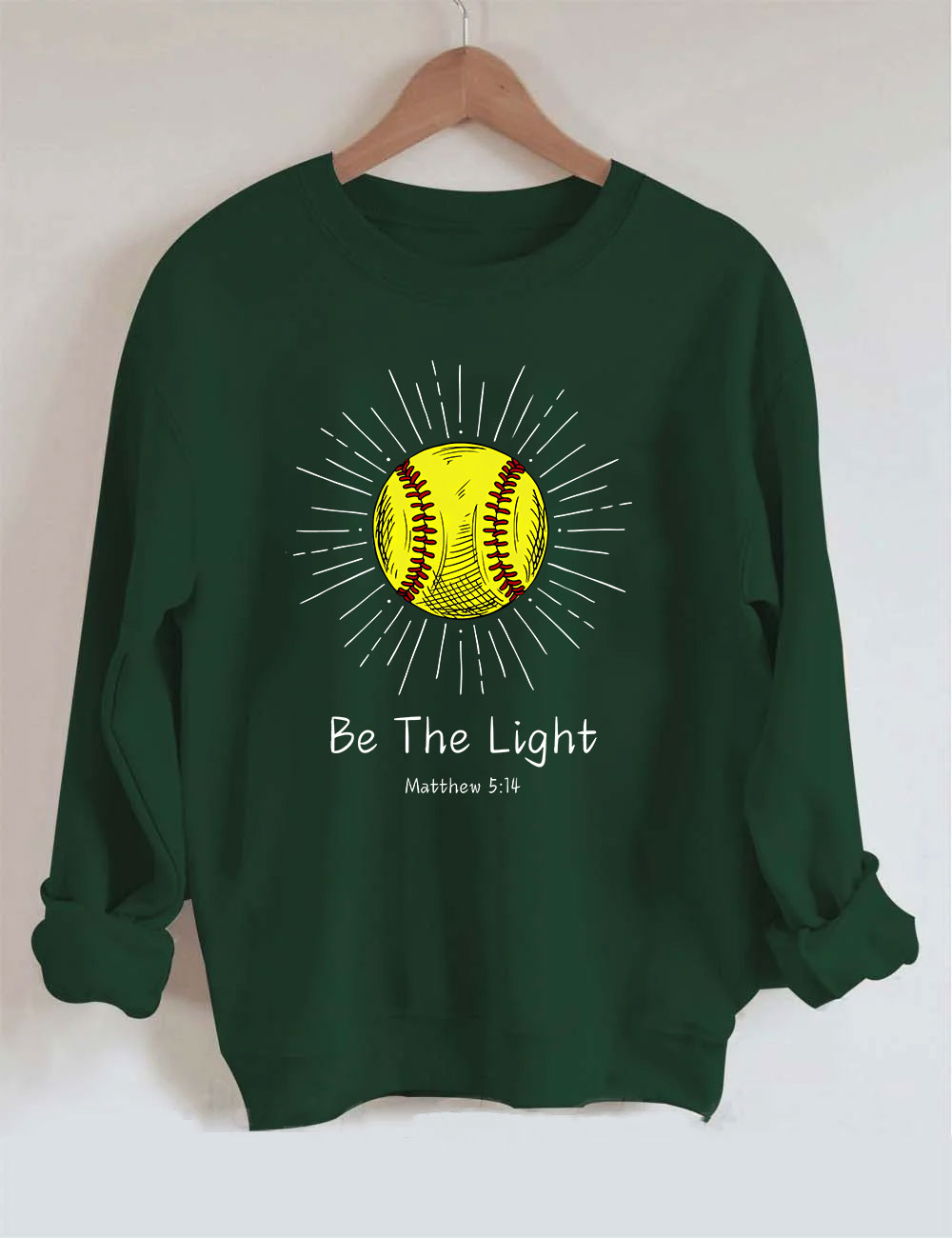 Be The Light Softball Sweatshirt