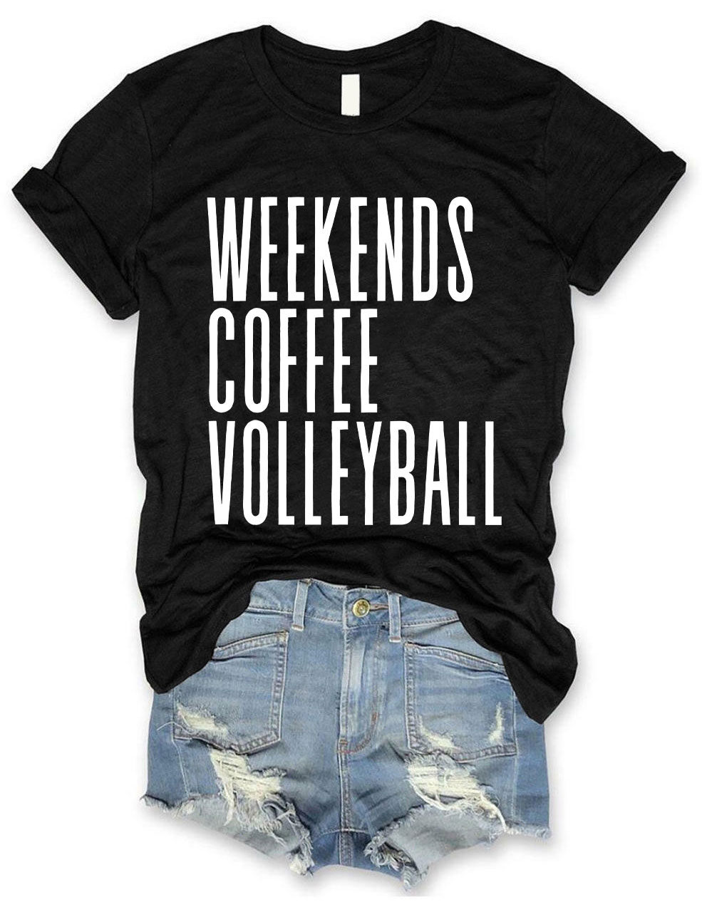 Weekends Coffee Volleyball T-shirt
