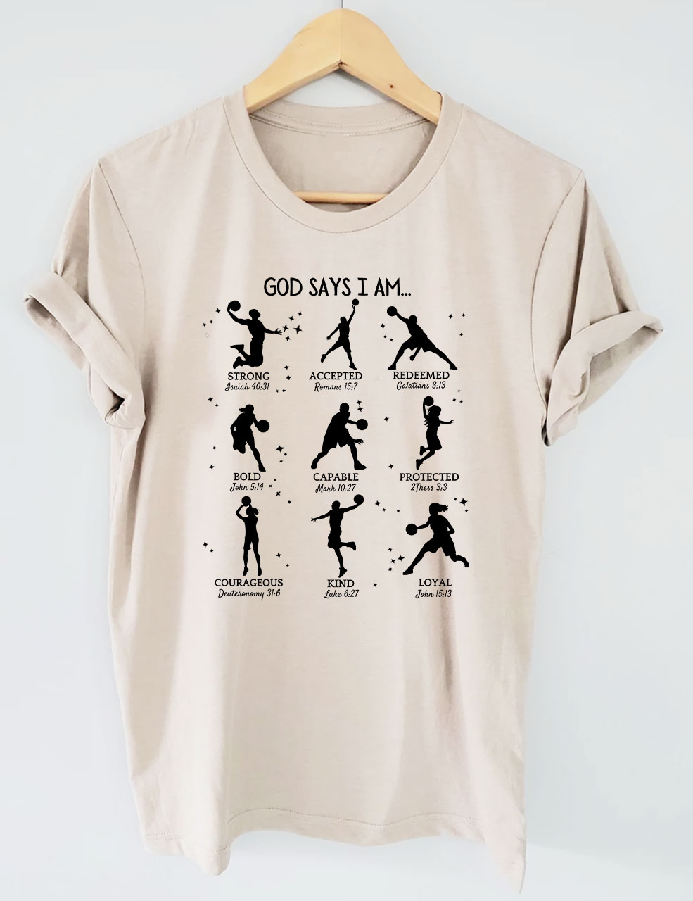 God Says I am Basketball T-shirt