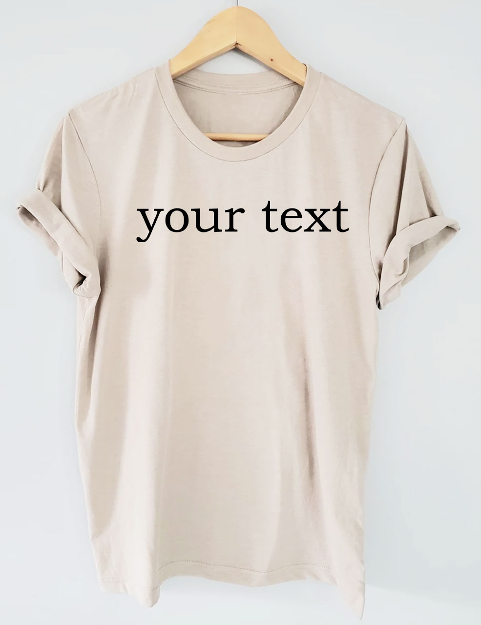 Custom Text T-shirt