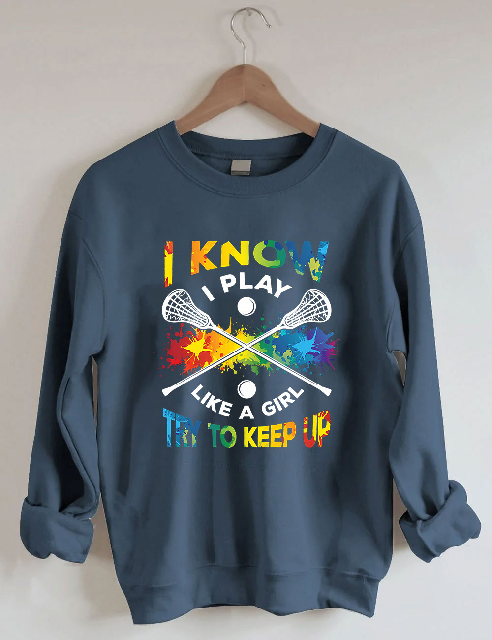 Lacrosse Player Sweatshirt