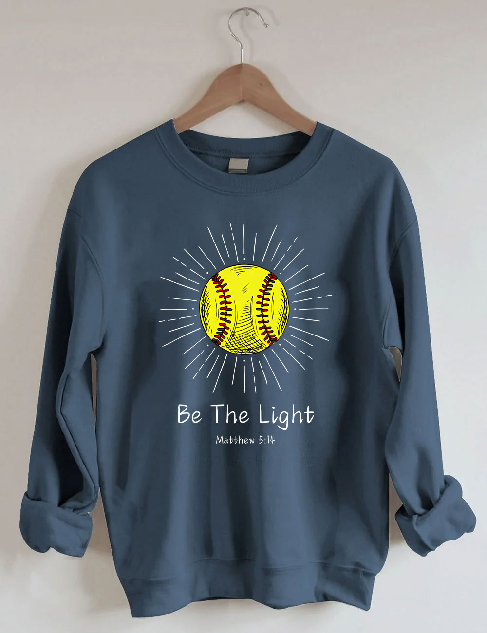Be The Light Softball Sweatshirt