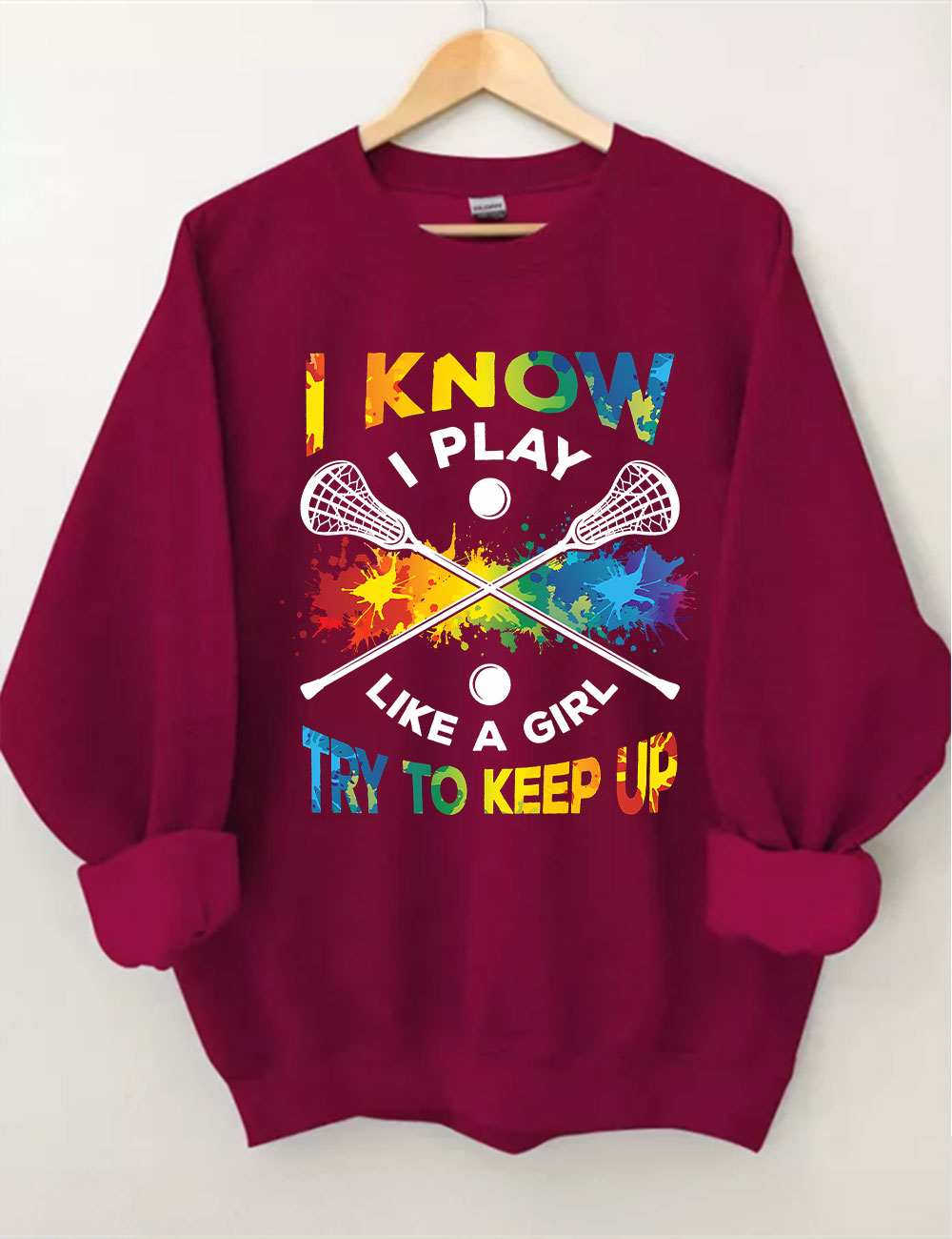Lacrosse Player Sweatshirt