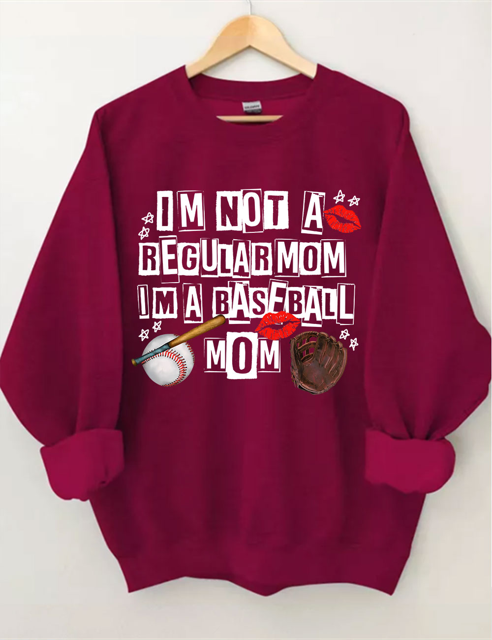 I??m Not Regular Mom I??m A Baseball Mom Sweatshirt