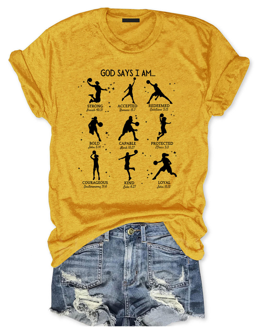 God Says I am Basketball T-shirt