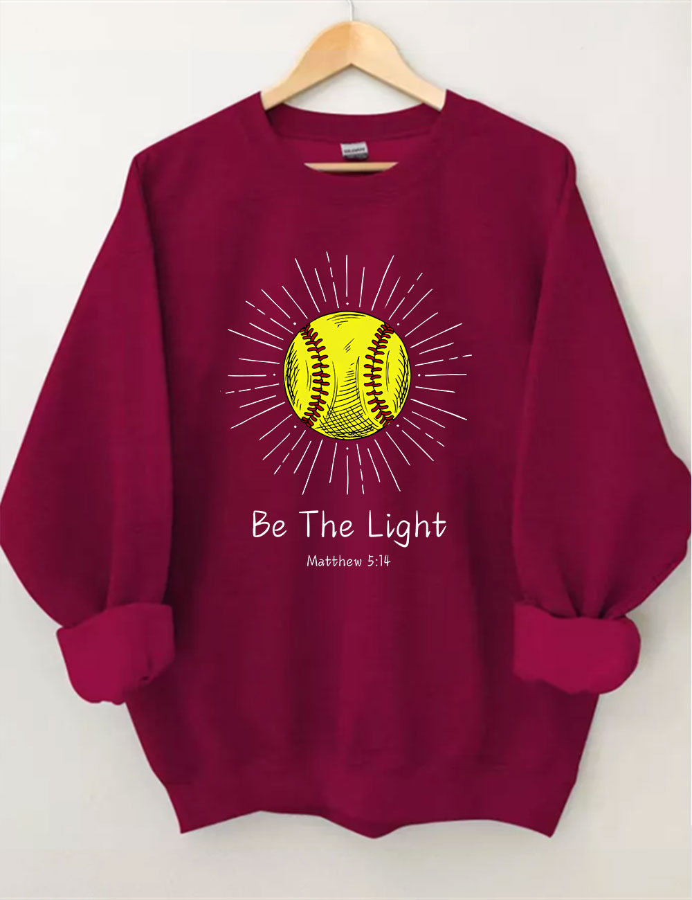 Be The Light Softball Sweatshirt