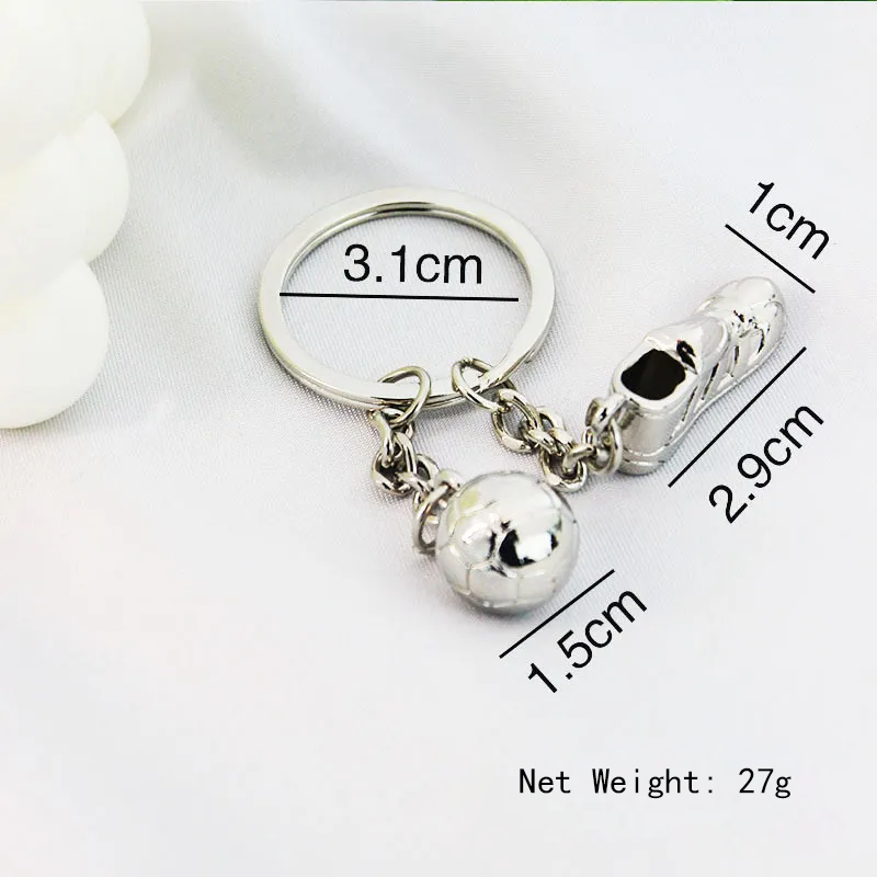 Metal Bowling Ball Keychain Sports Meeting Badminton Football Gift Golf Pendant Tennis Table Tennis Key