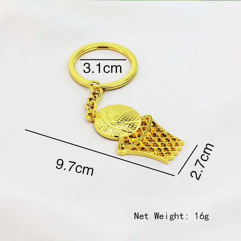 Metal Bowling Ball Keychain Sports Meeting Badminton Soccer Gift Golf Pendant Tennis Table Tennis Key