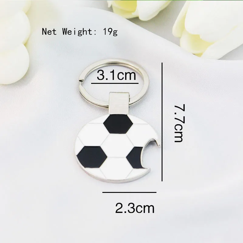 Metal Bowling Ball Keychain Sports Meeting Badminton Football Gift Golf Pendant Tennis Table Tennis Key