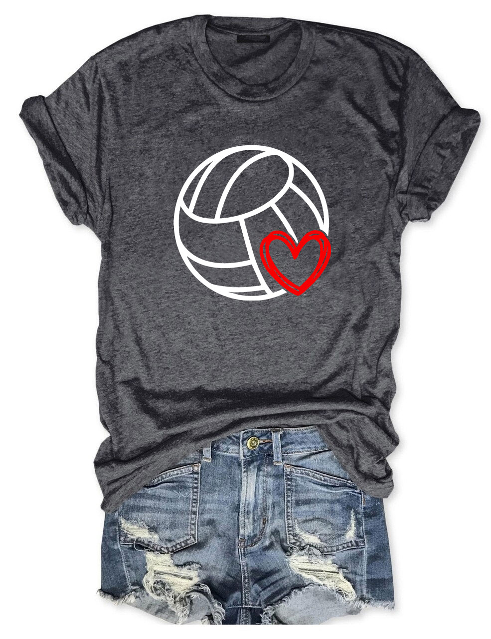 Volleyball Heart T-shirt