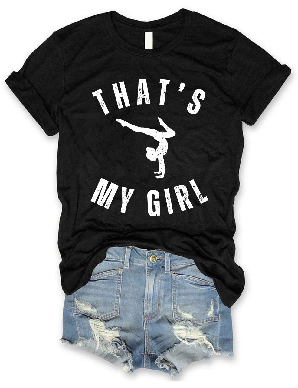 Custom That's My Girl Gymnastics Mom T-shirt