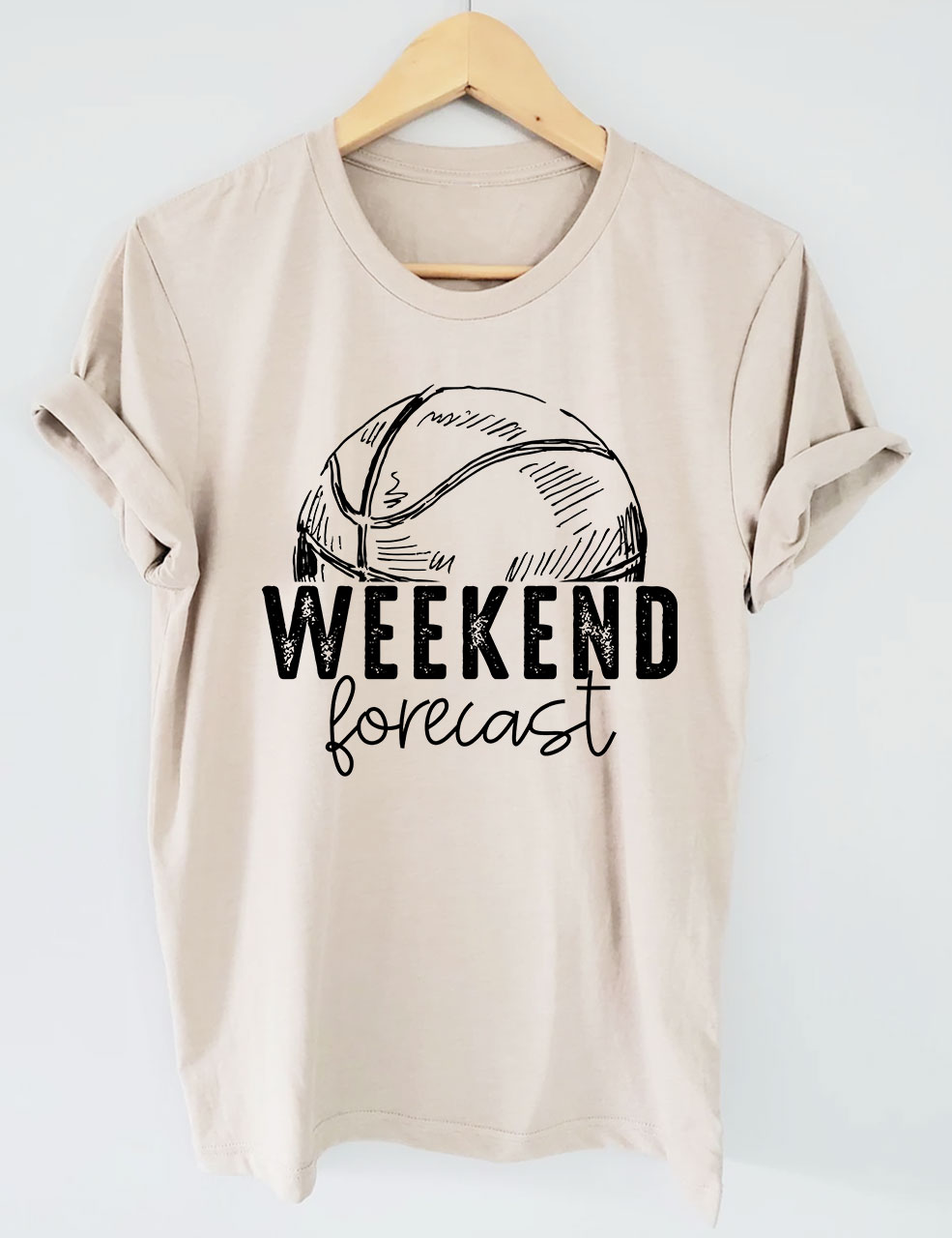 Weekend Forecast Basketball T-shirt