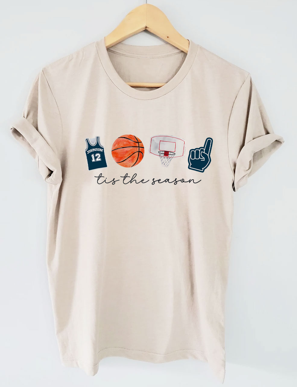 Custom Basketball Tis the Season T-shirt