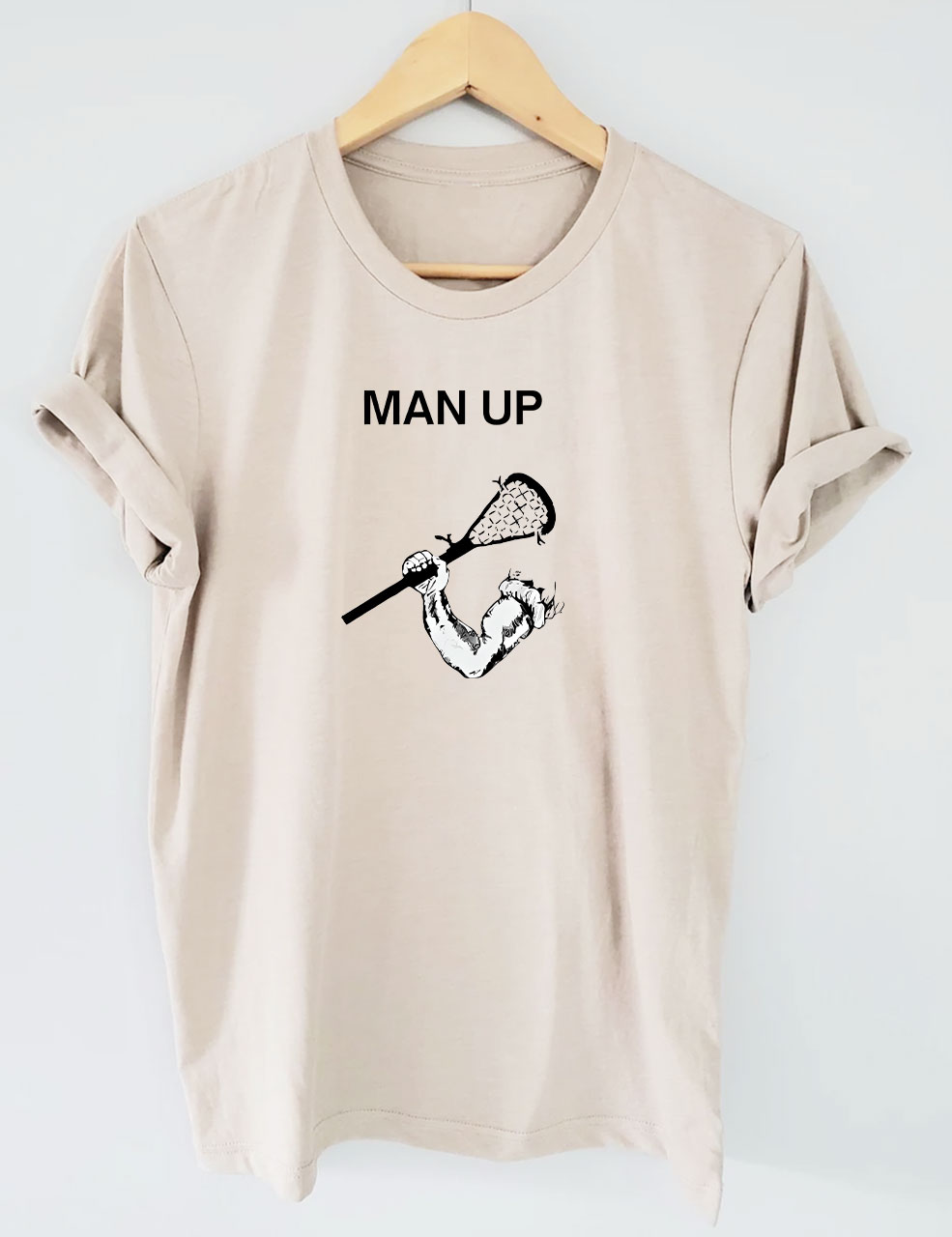 Man Up Lacrosse T-shirt