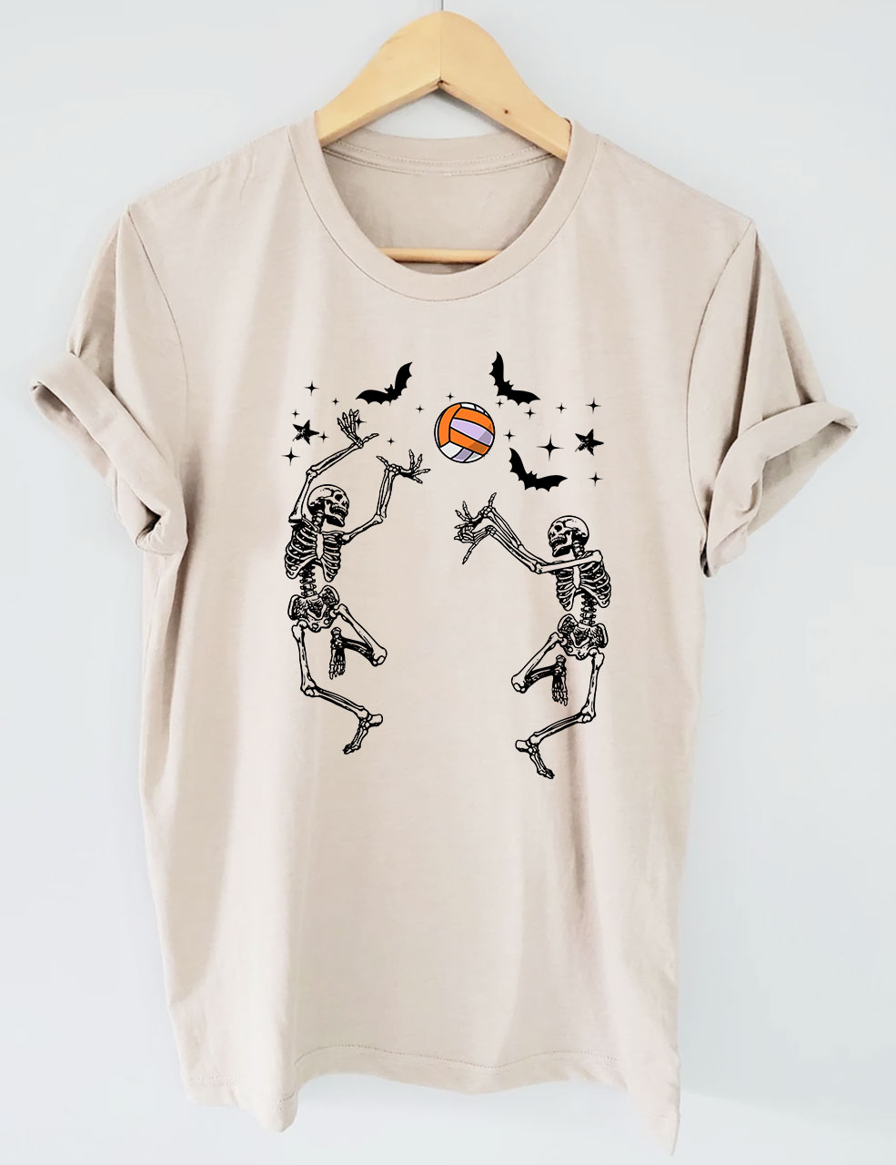 [ͼƬ] Dancing Skeletons Funny Halloween Volleyball T-shirt