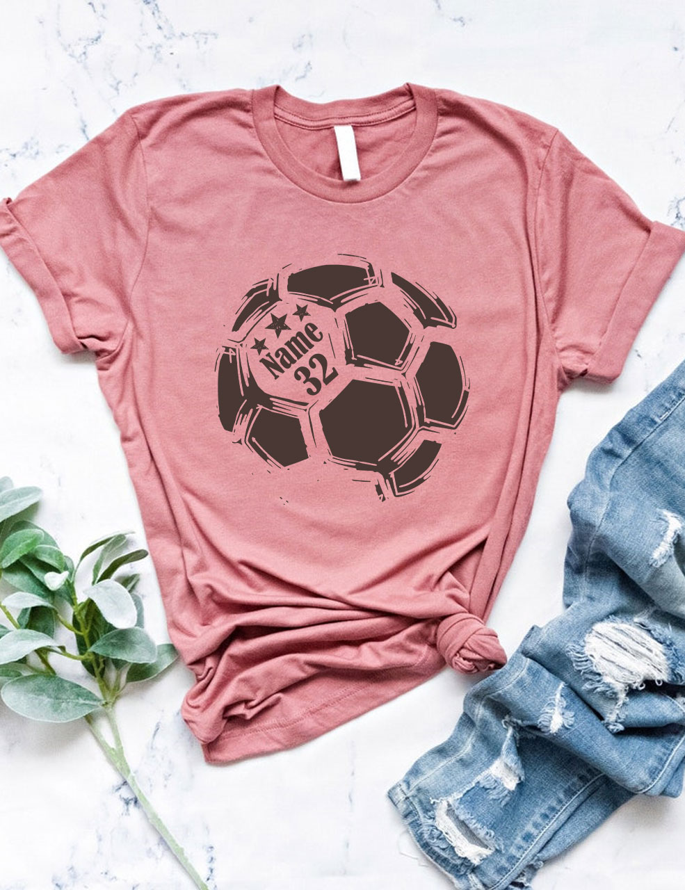 Custom  Soccer Ball Funny T-shirt
