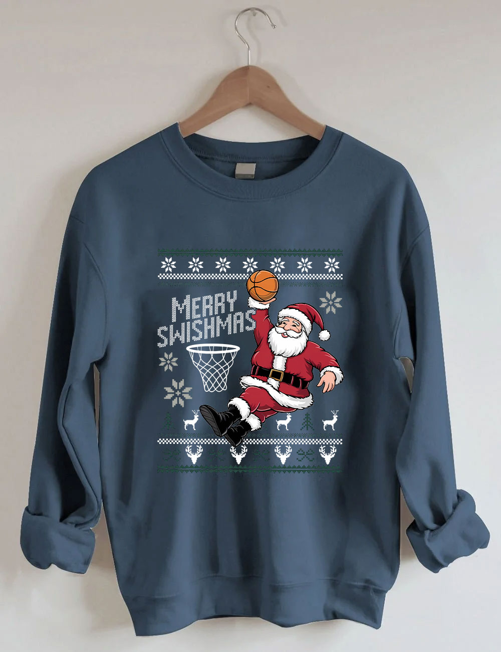 Ugly Xmas Basketball Sweatshirt