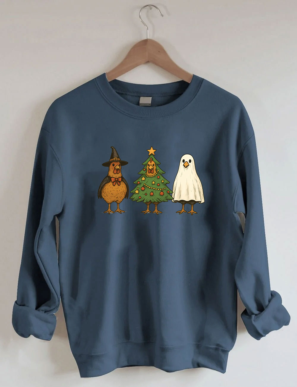 Funny Chicken Holiday Mashup Sweatshirt