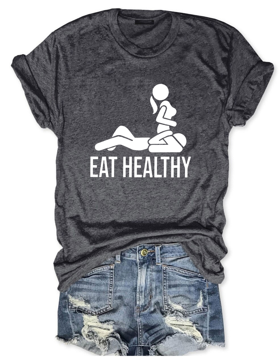 Eat Healthy Funny T-Shirt