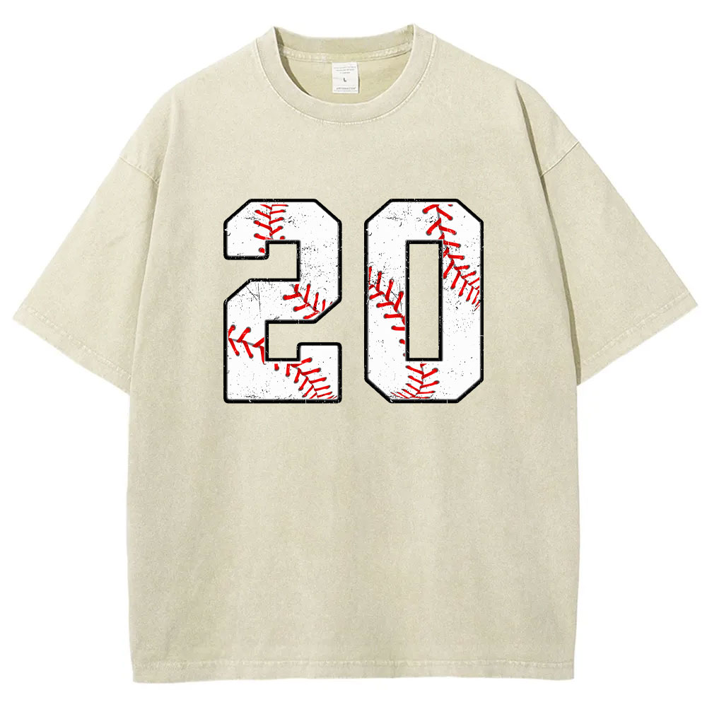 Custom Baseball Washed T-shirt