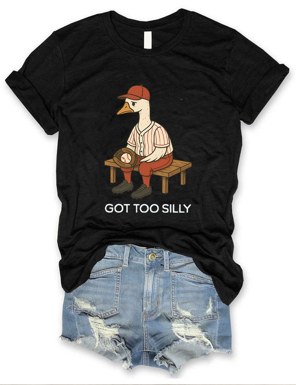 Goose Baseball Game  Funny T-Shirt