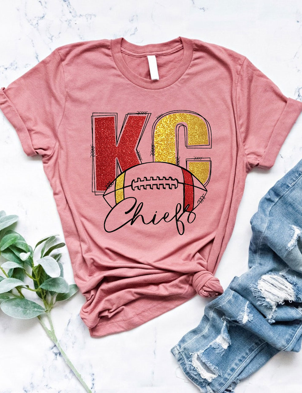 KC Chiefs Football T-Shirt