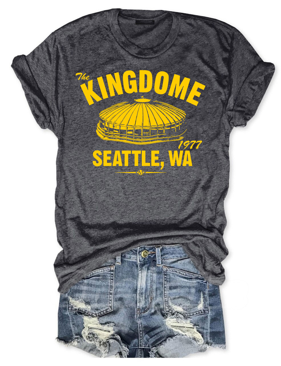 The Kingdome 1977 Baseball T-shirt