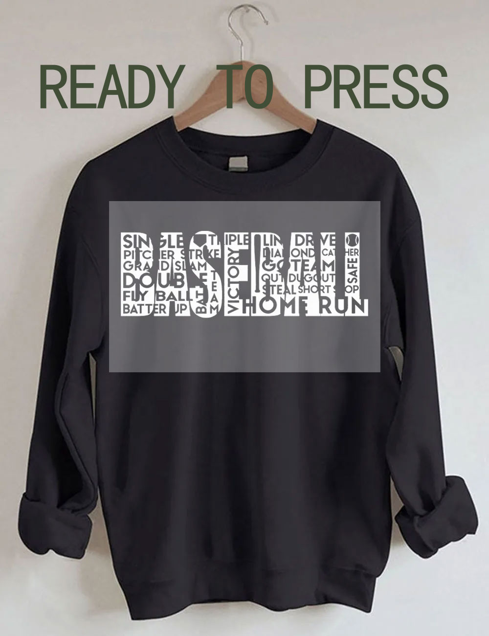 Baseball DTF Heat Transfer