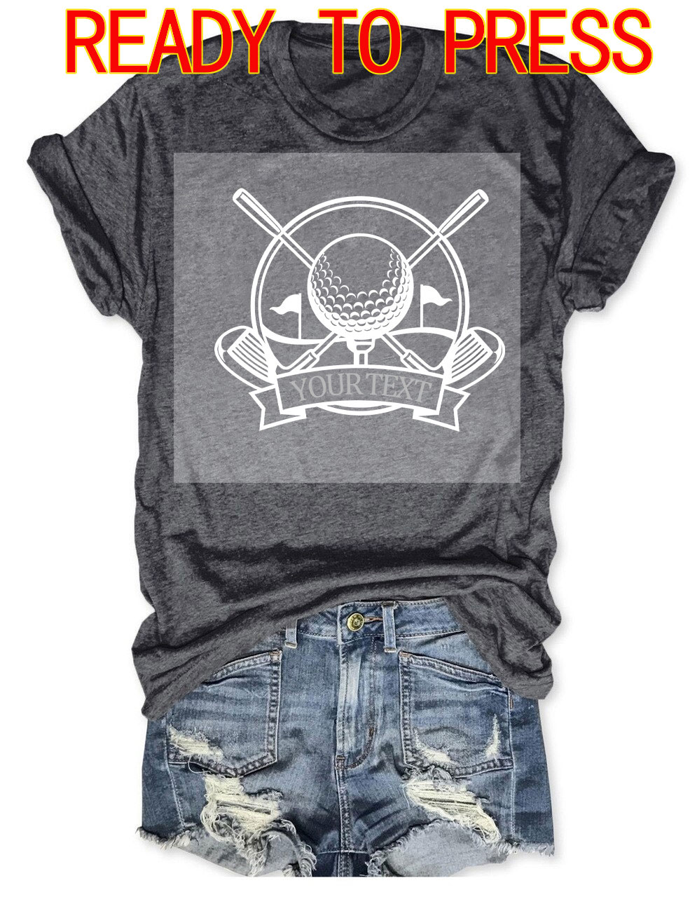 Golf Custom DTF Heat Transfer