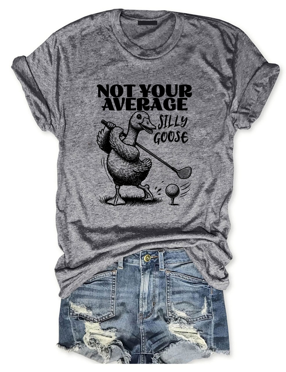 Not Your Average Silly Goose Funny Golf T-shirt
