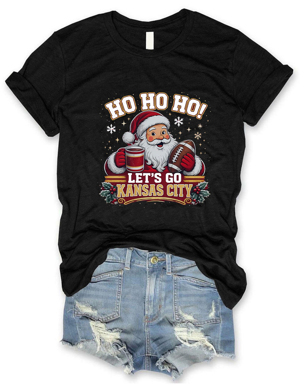 Kansas City Football Christmas T-Shirt