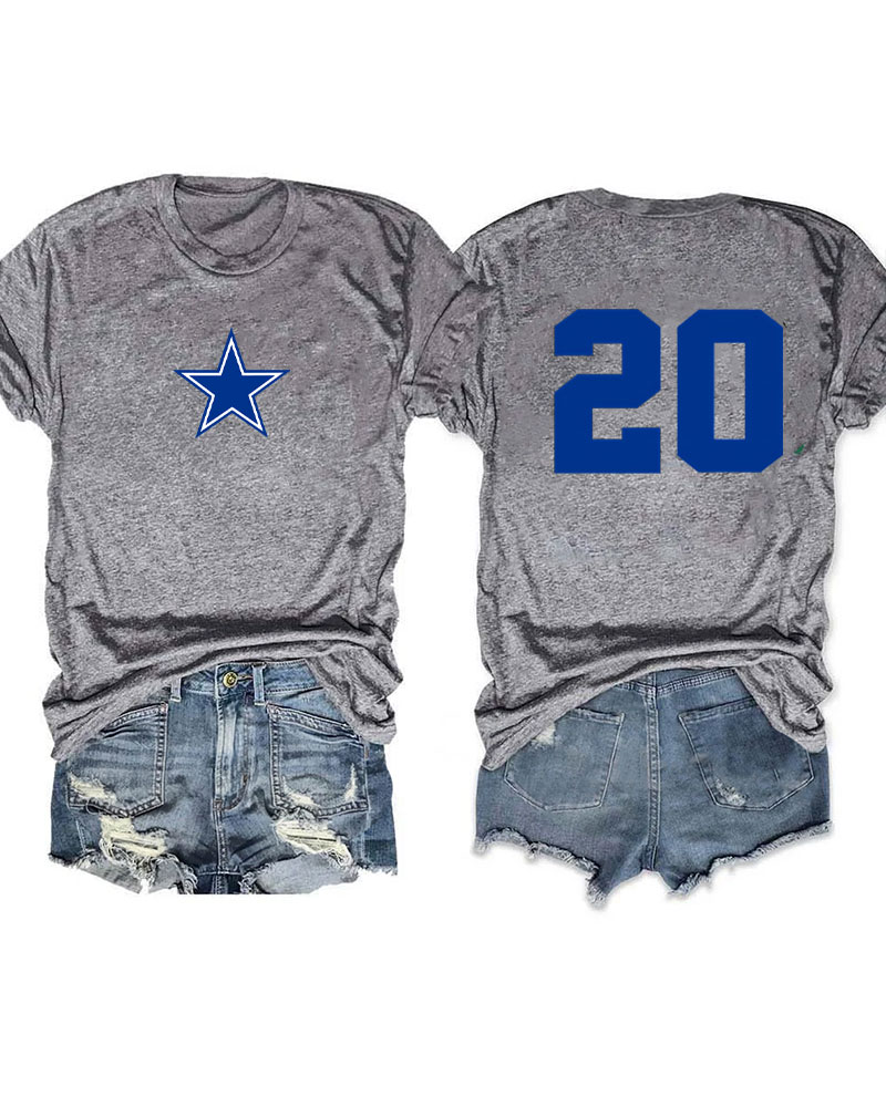 Dallas Football Custom Number T-shirt