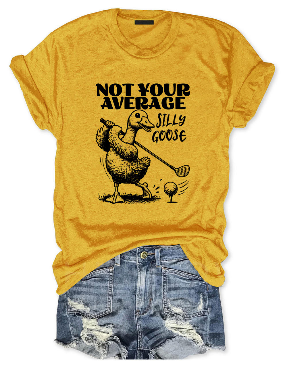 Not Your Average Silly Goose Funny Golf T-shirt