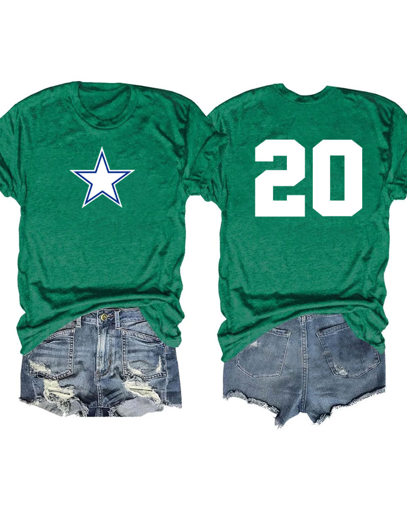 Dallas Football Custom Number T-shirt