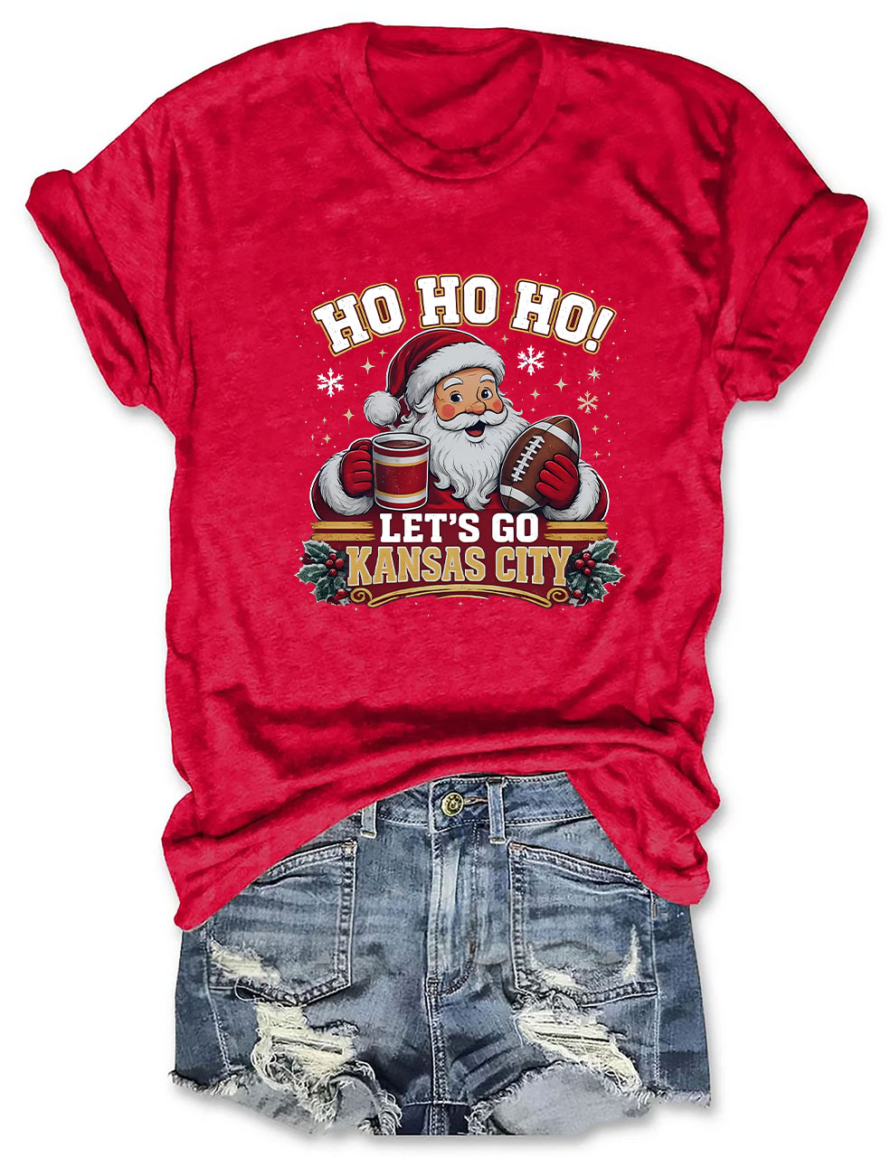 Kansas City Football Christmas T-Shirt