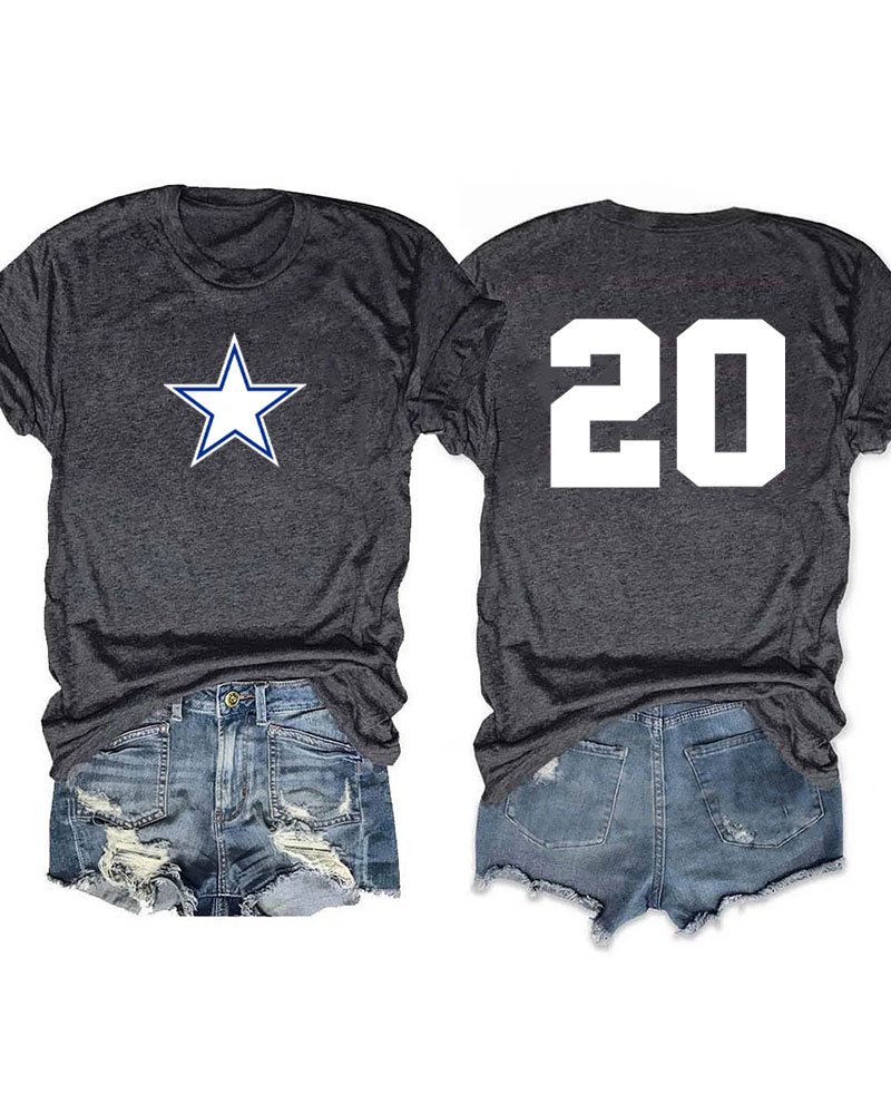 Dallas Football Custom Number T-shirt