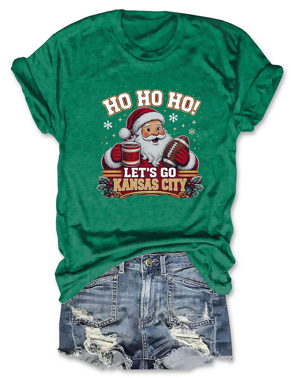 Kansas City Football Christmas T-Shirt
