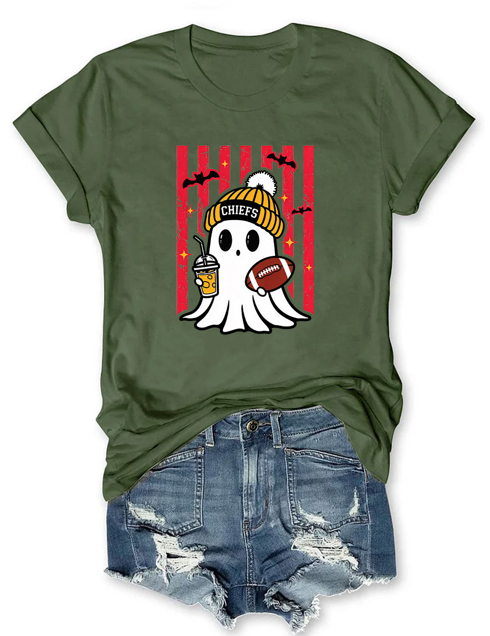 Chiefs Football  Cute Ghost T-Shirt