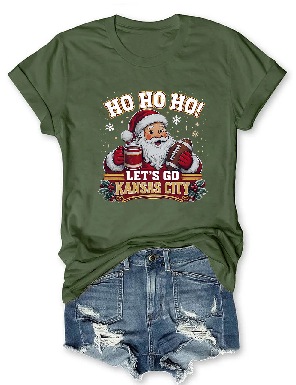 Kansas City Football Christmas T-Shirt