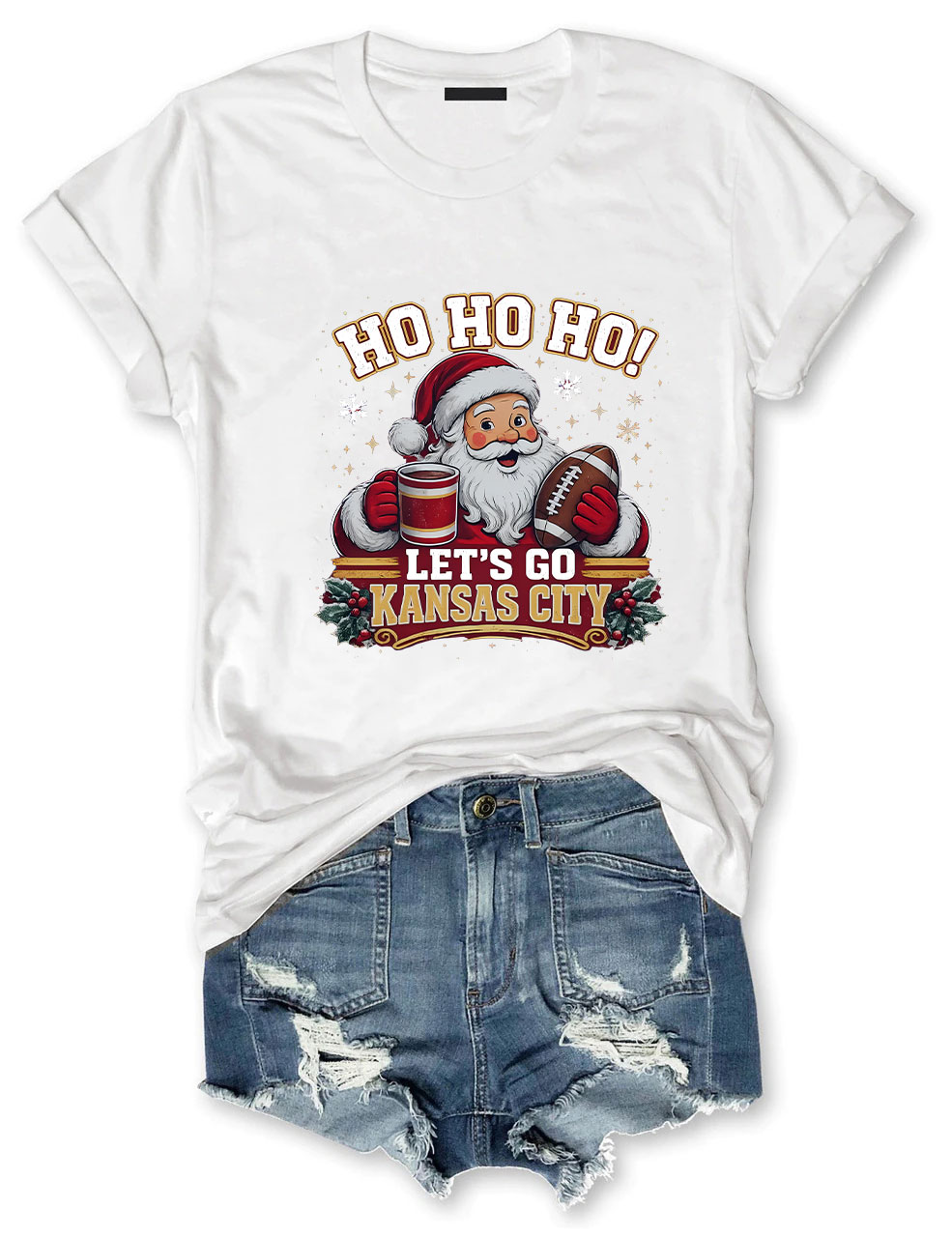 Kansas City Football Christmas T-Shirt