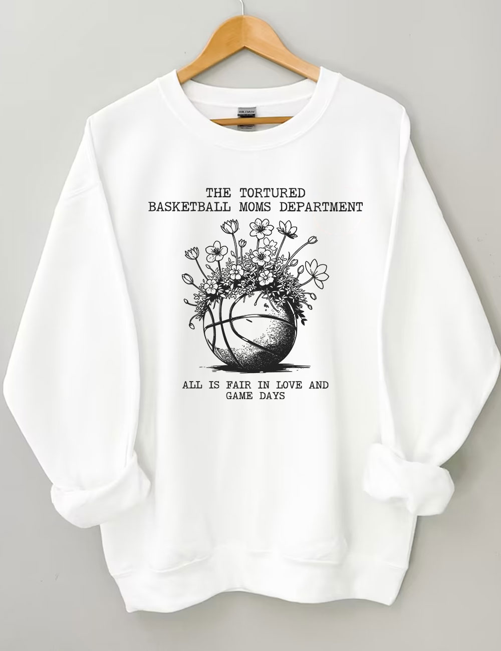 Tortured Basketball Moms Department Sweatshirt