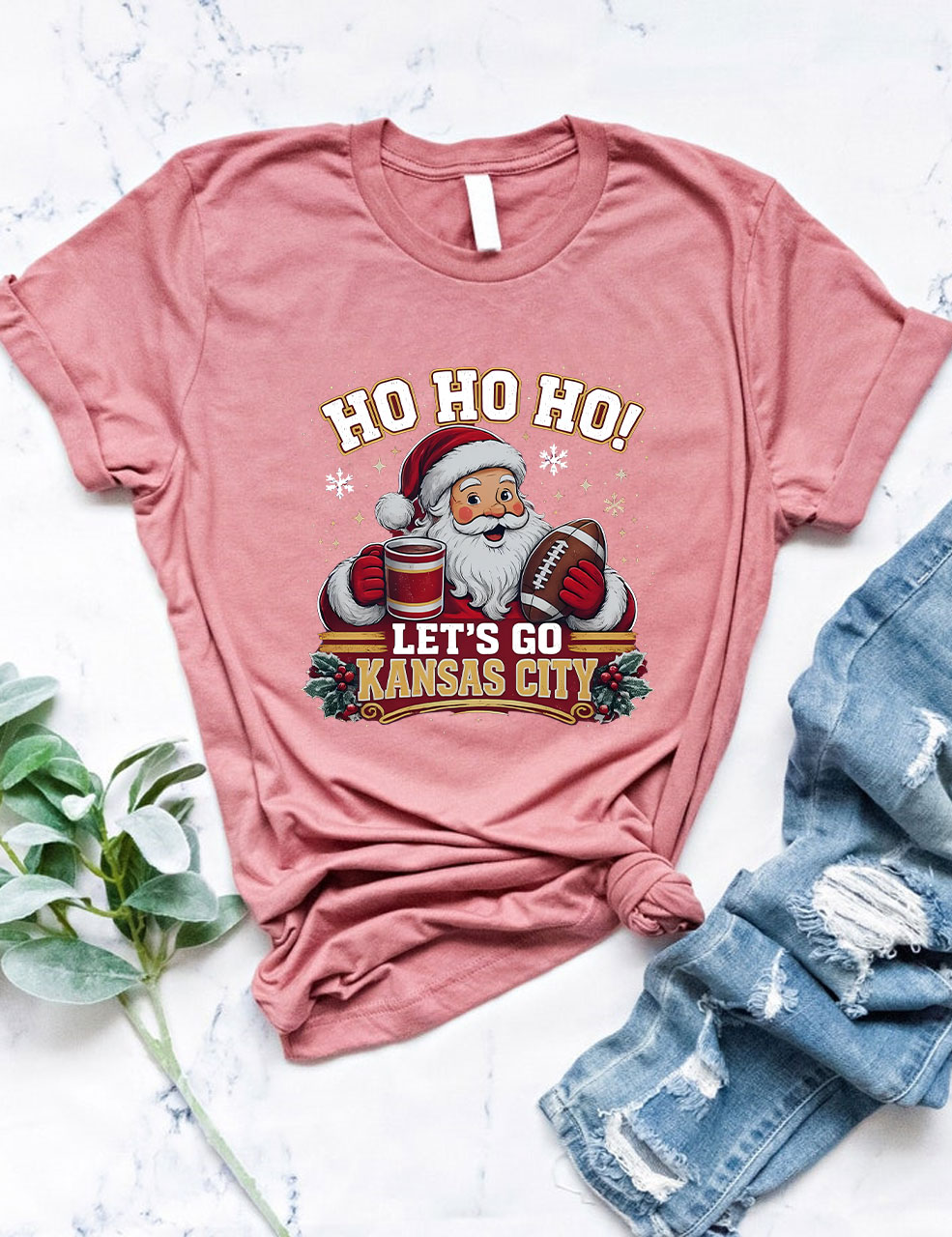Kansas City Football Christmas T-Shirt